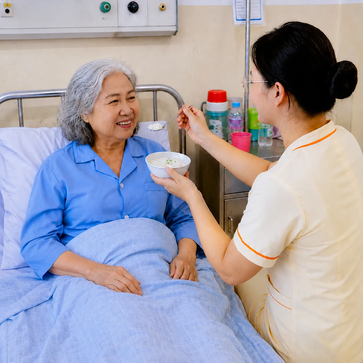 Chăm sóc viên bCare theo dõi sức khỏe cho người bệnh